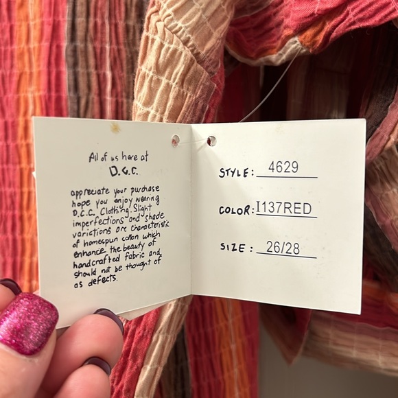 New! Vintage DCC Woman Crinkle Texture Blouse - Picture 3 of 6